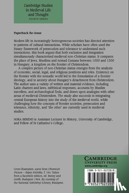 Berend, Nora (University of Cambridge) - At the Gate of Christendom