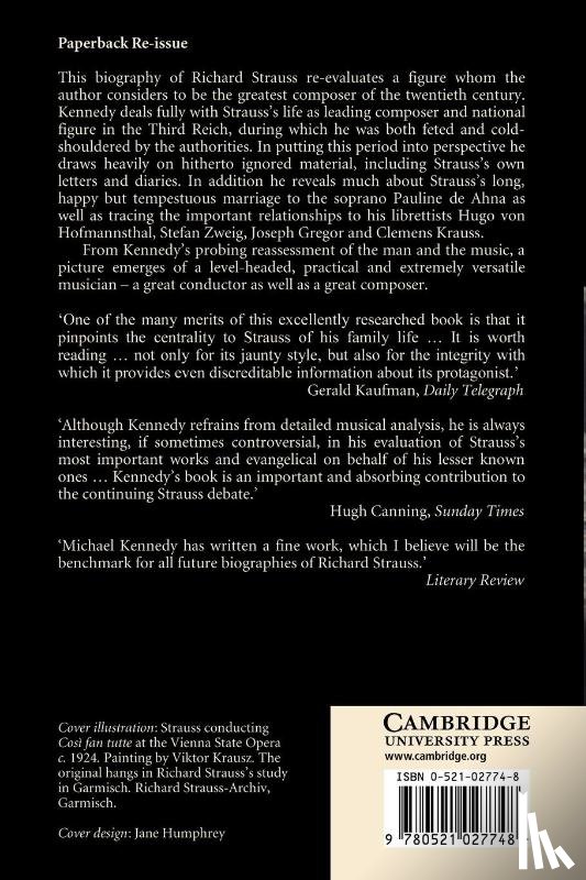 Kennedy, Michael - Richard Strauss