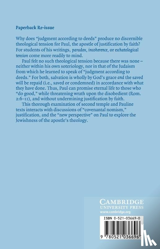 Yinger, Kent L. (Fuller Theological Seminary - Paul, Judaism, and Judgment According to Deeds