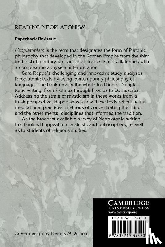 Rappe, Sara (University of Michigan - Reading Neoplatonism