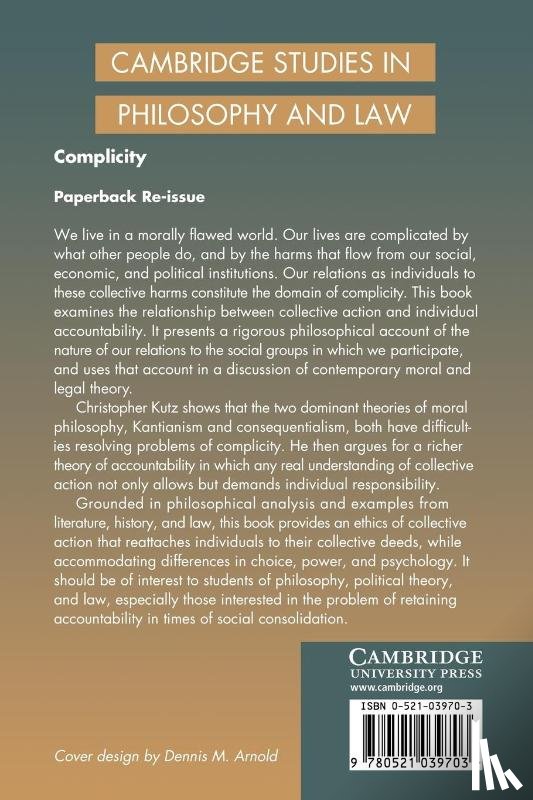Kutz, Christopher (University of California - Complicity
