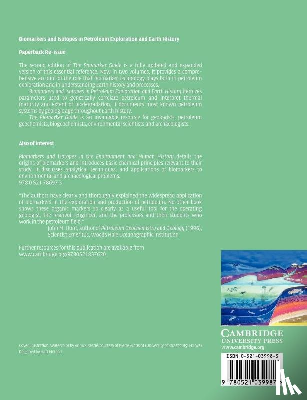 Peters, K. E. (United States Geological Survey, Walters, C. C., Moldowan, J. M. (Stanford University - The Biomarker Guide: Volume 2, Biomarkers and Isotopes in Petroleum Systems and Earth History