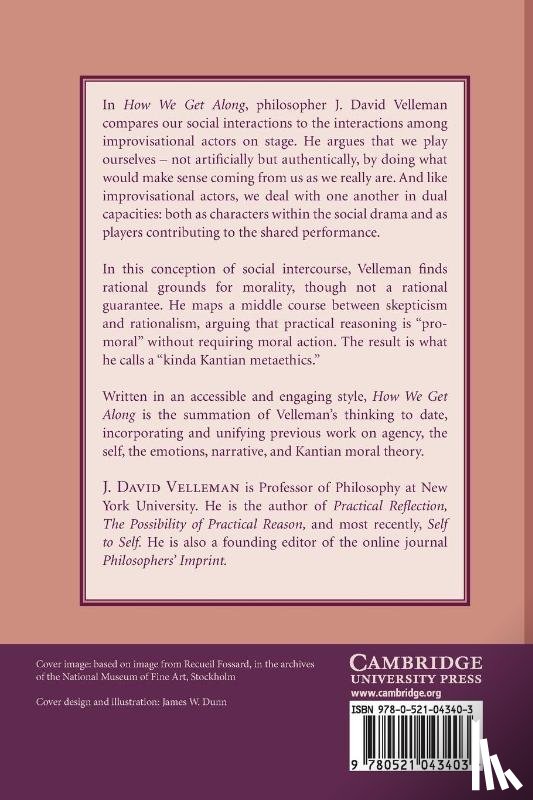 Velleman, J. David (New York University) - How We Get Along