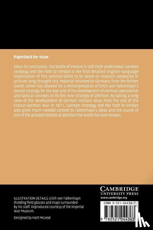 Foley, Robert T. (King's College London) - German Strategy and the Path to Verdun