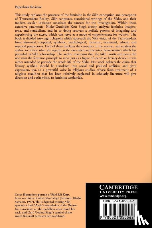 Singh, Nikky-Guninder Kaur (Colby College - The Feminine Principle in the Sikh Vision of the Transcendent