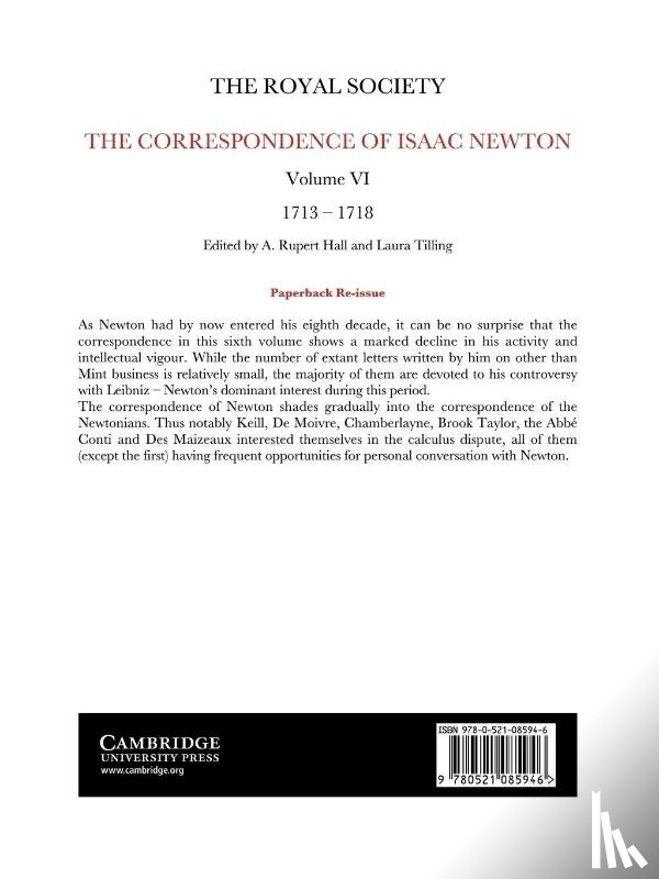 Newton, Isaac - The Correspondence of Isaac Newton