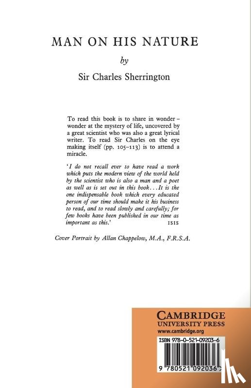 Sherrington, Charles - Man on his Nature