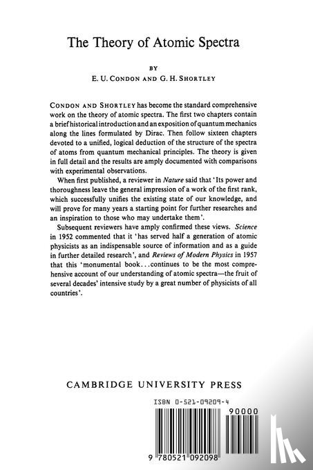 Condon, E. U., Shortley, G. H. - The Theory of Atomic Spectra