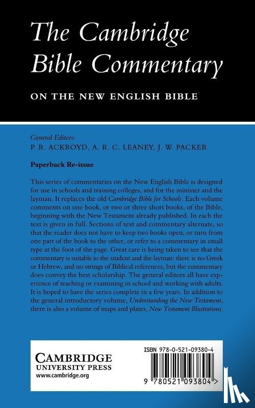 Hanson, A. T. - The Pastoral Letters