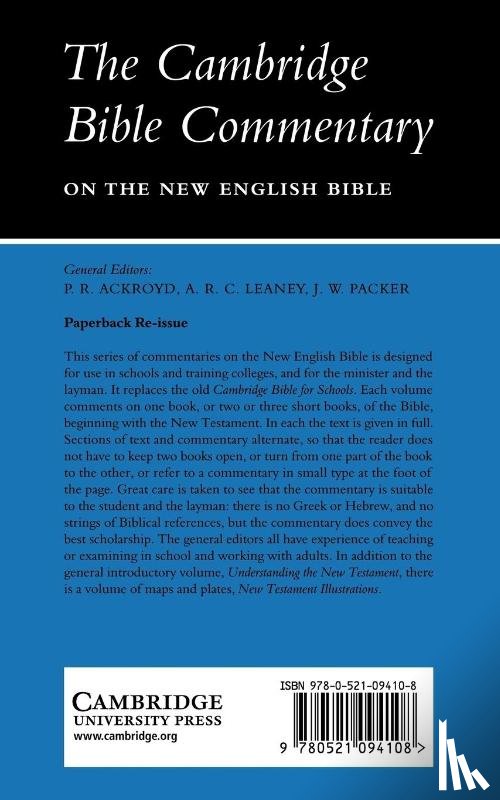 Thompson, G. H. P. - The Letters of Paul to the Ephesians to the Colossians and to Philemon