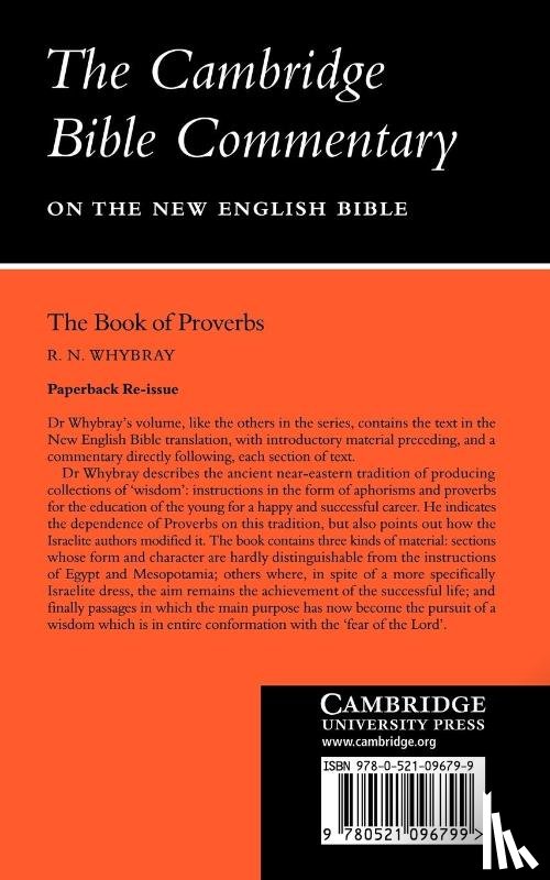 Whybray, R. N. - The Book of Proverbs