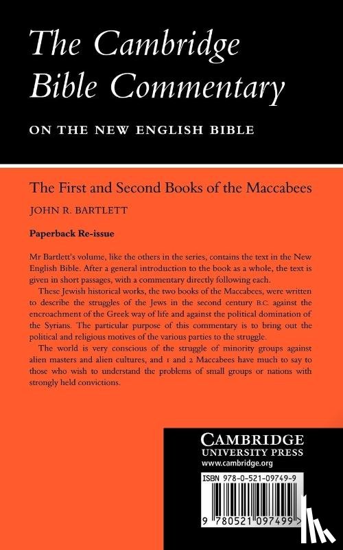 Bartlett, J. R. - The First and Second Books of the Maccabees
