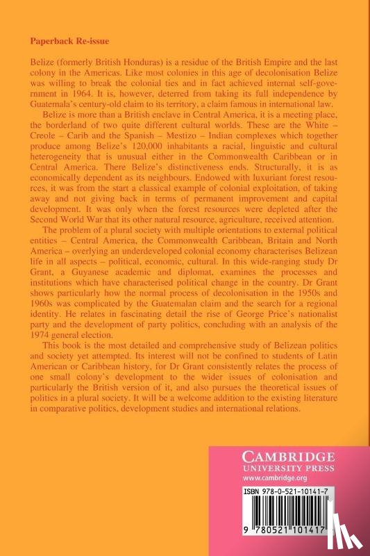 Grant, C. H. (University of Waterloo - The Making of Modern Belize