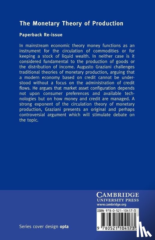 Graziani, Augusto (Universita degli Studi di Roma 'La Sapienza' - The Monetary Theory of Production