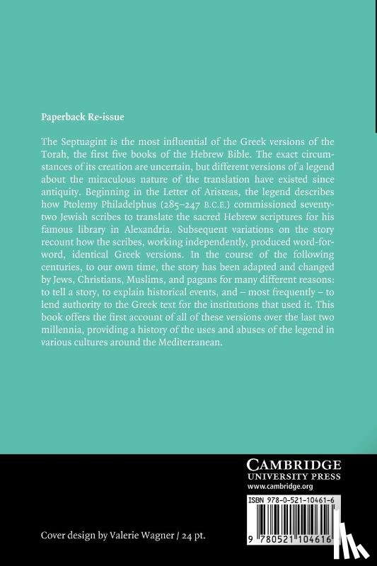Wasserstein, Abraham, Wasserstein, David J. (Vanderbilt University - The Legend of the Septuagint