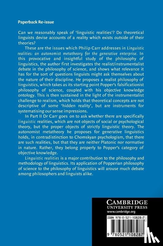Carr, Philip - Linguistic Realities