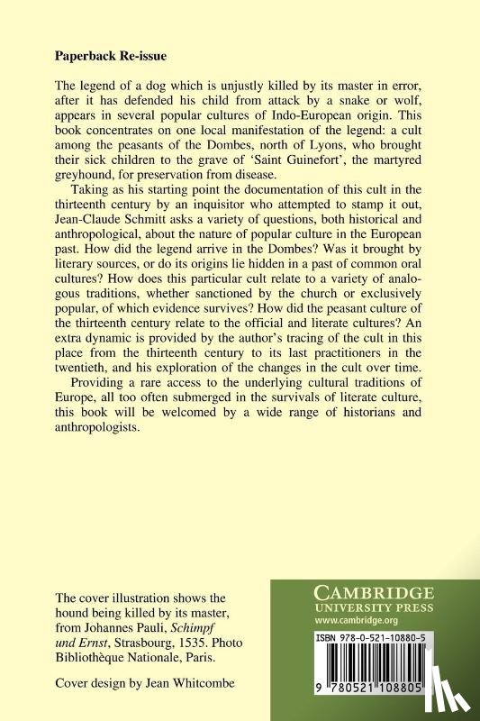 Schmidtt, Jean-Claude - The Holy Greyhound