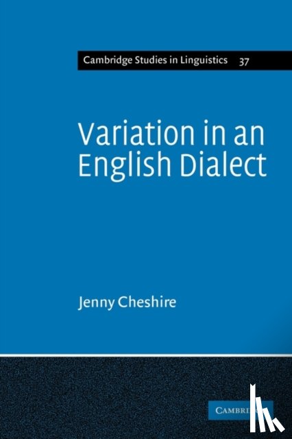 Cheshire, Jenny - Variation in an English Dialect