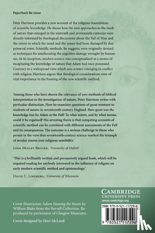 Harrison, Peter (University of Oxford) - The Fall of Man and the Foundations of Science