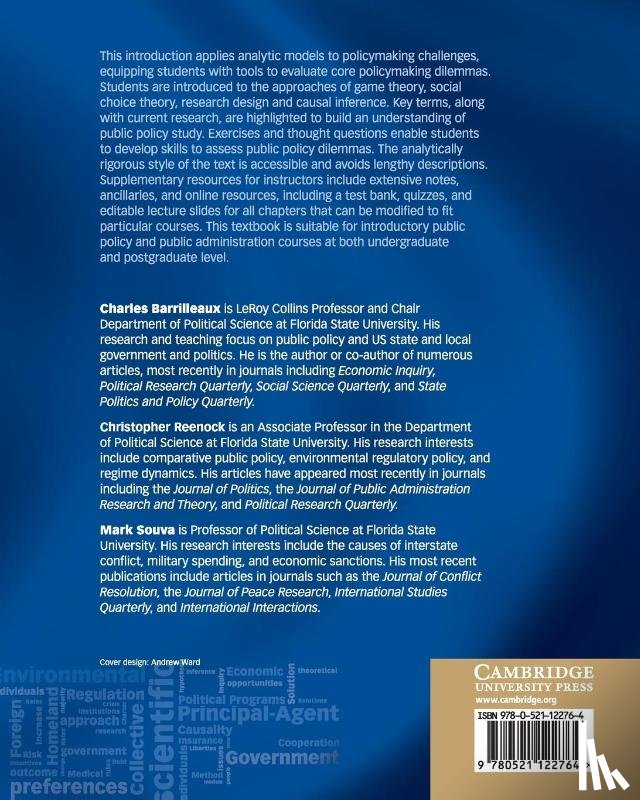 Barrilleaux, Charles (Florida State University), Reenock, Christopher (Florida State University), Souva, Mark (Florida State University) - Democratic Policymaking