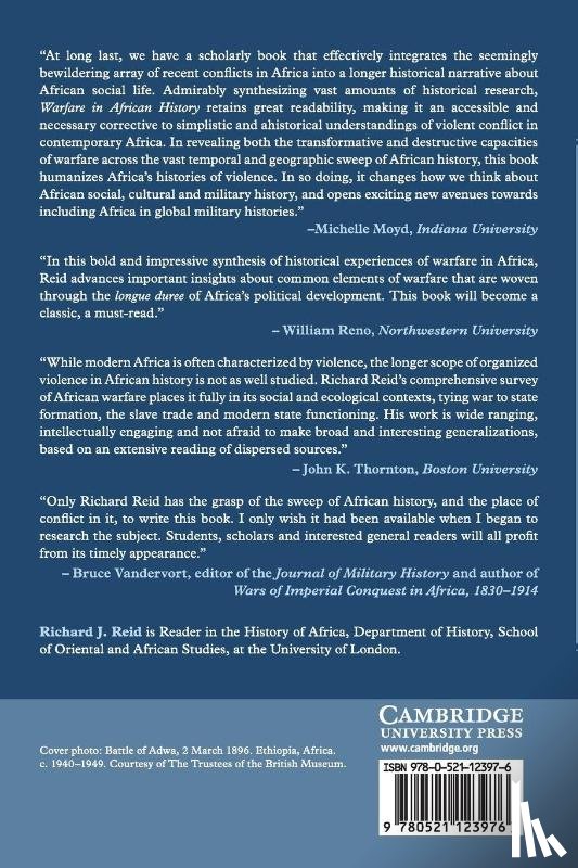 Reid, Richard J. (University of London) - Warfare in African History
