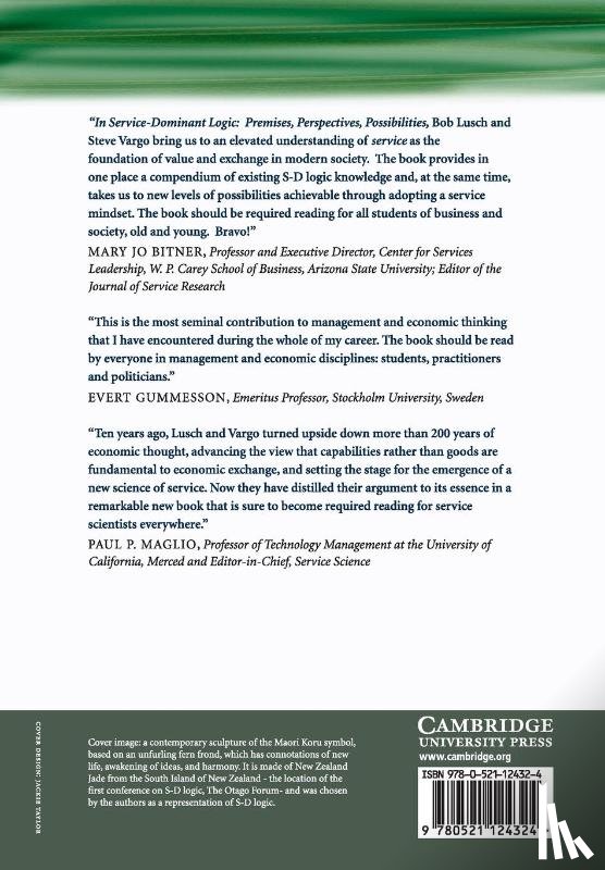 Lusch, Robert F. (University of Arizona), Vargo, Stephen L. (University of Hawaii - Service-Dominant Logic
