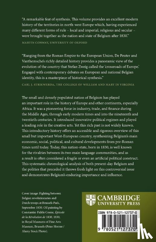 Vanthemsche, Guy (Vrije Universiteit Brussel), De Peuter, Roger (Vrije Universiteit Brussel - A Concise History of Belgium