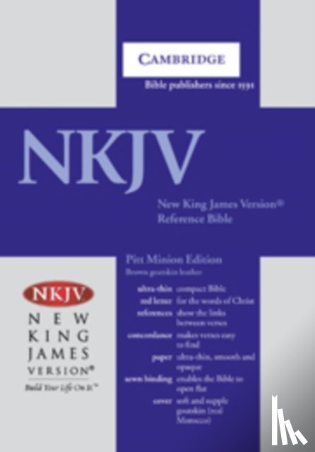 Baker Publishing Group - NKJV Pitt Minion Reference Bible, Brown Goatskin Leather, Red-letter Text, NK446XR