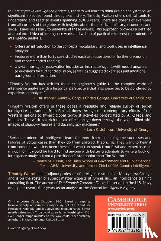Walton, Timothy - Challenges in Intelligence Analysis