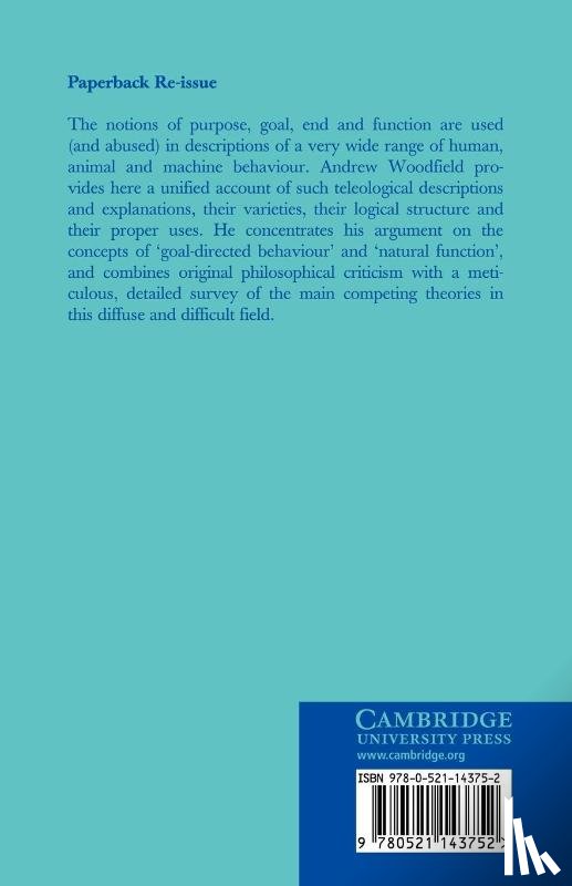 Woodfield, Andrew (Merton College - Teleology