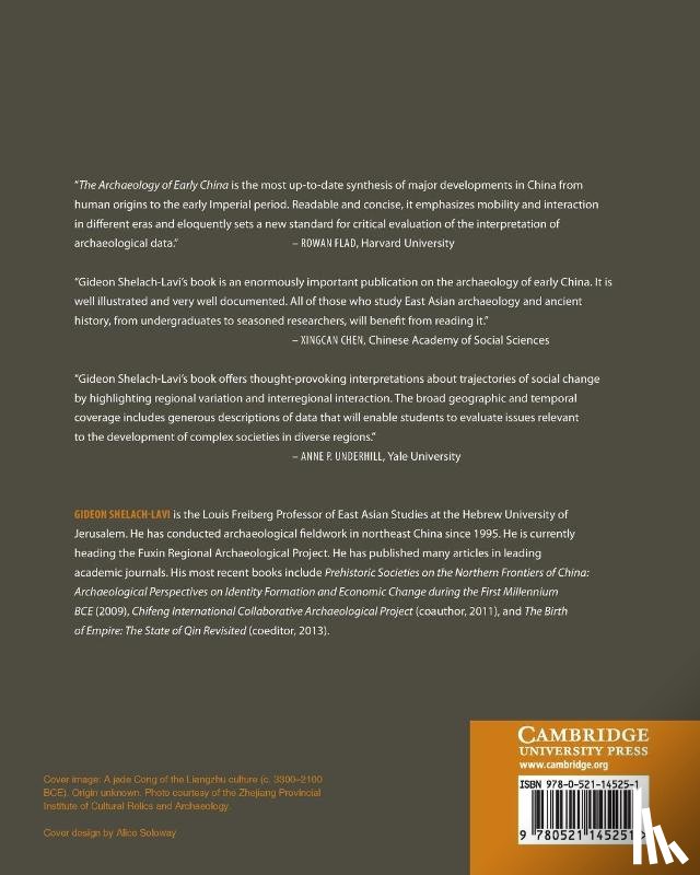 Shelach-Lavi, Gideon (Hebrew University of Jerusalem) - The Archaeology of Early China