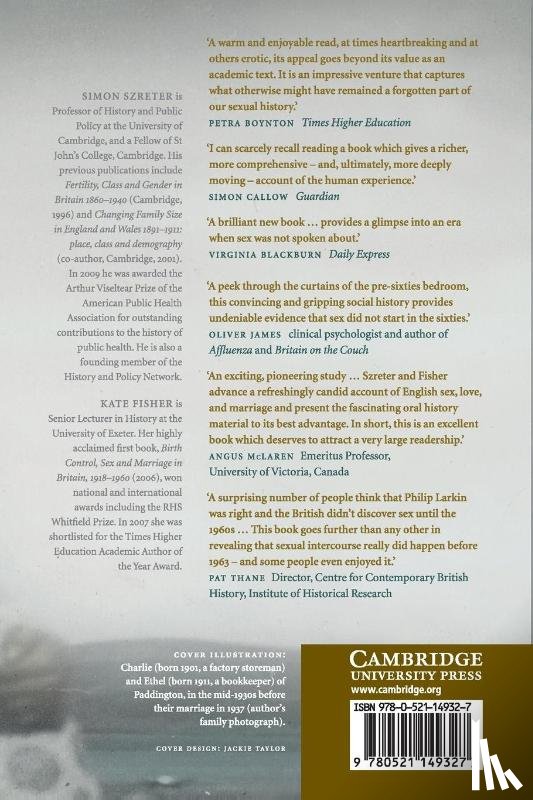 Szreter, Simon (University of Cambridge), Fisher, Kate (University of Exeter) - Sex Before the Sexual Revolution