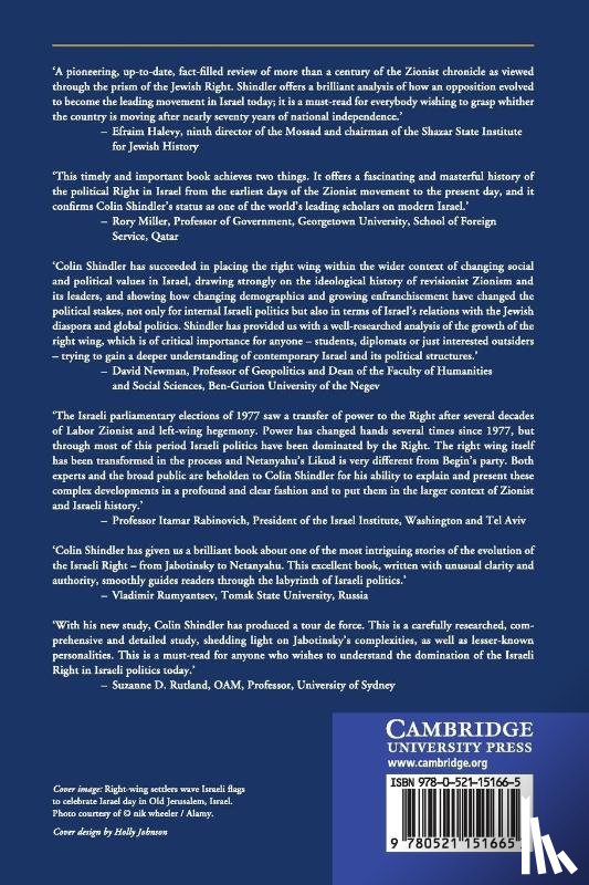 Shindler, Colin (School of Oriental and African Studies - The Rise of the Israeli Right
