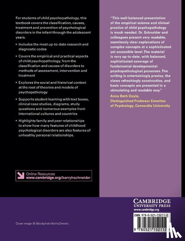 Schneider, Barry H. (University of Ottawa) - Child Psychopathology