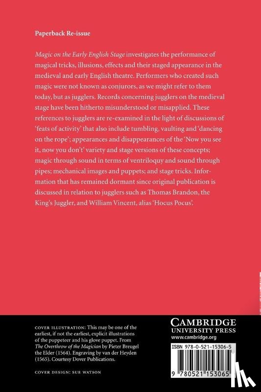 Butterworth, Philip (University of Leeds) - Magic on the Early English Stage