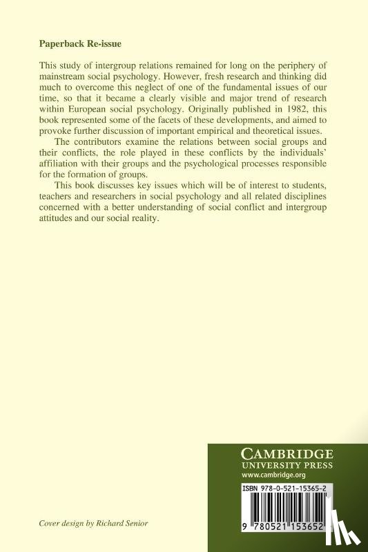  - Social Identity and Intergroup Relations