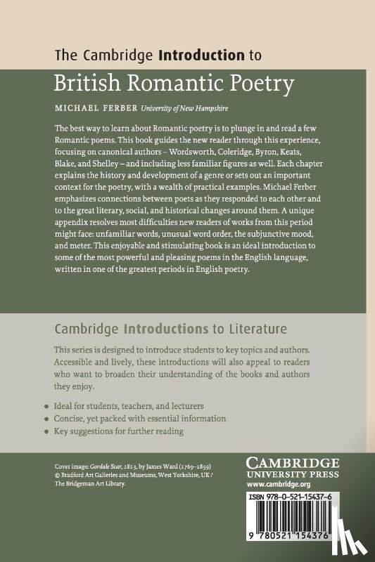 Ferber, Michael (University of New Hampshire) - The Cambridge Introduction to British Romantic Poetry