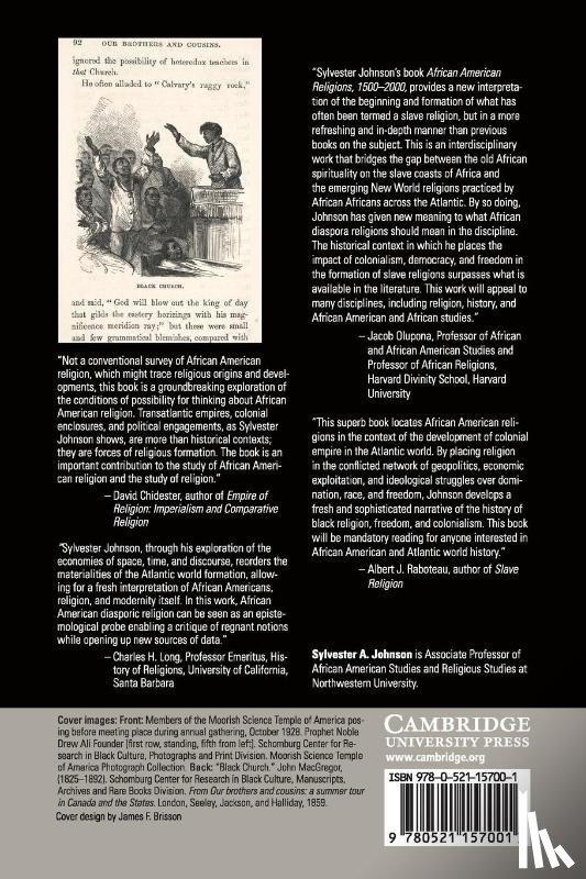 Johnson, Sylvester A. (Northwestern University - African American Religions, 1500–2000