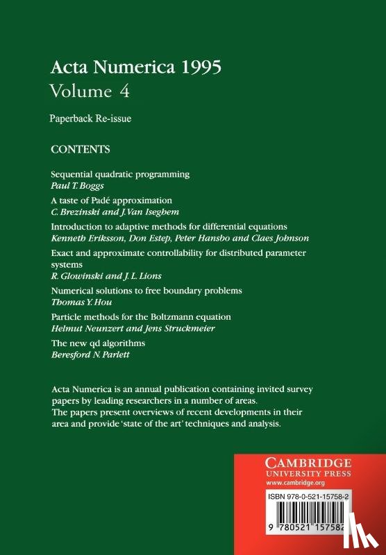  - Acta Numerica 1995: Volume 4