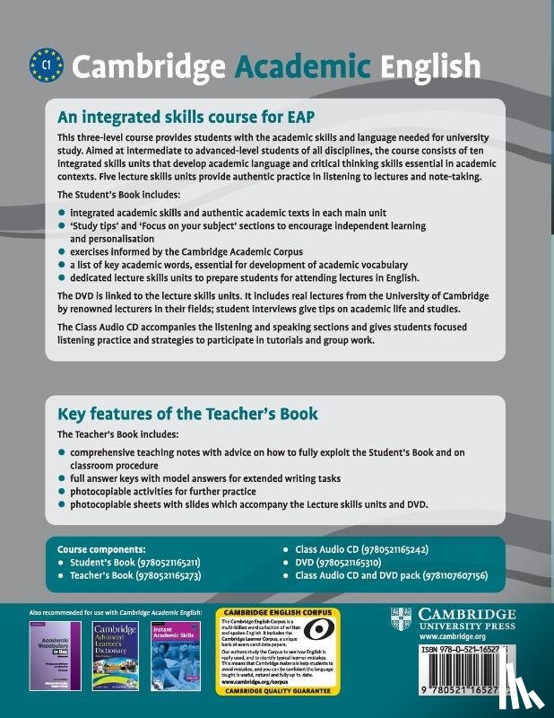 Firth, Matt, Sowton, Chris, Hewings, Martin, Thaine, Craig - Cambridge Academic English C1 Advanced Teacher's Book