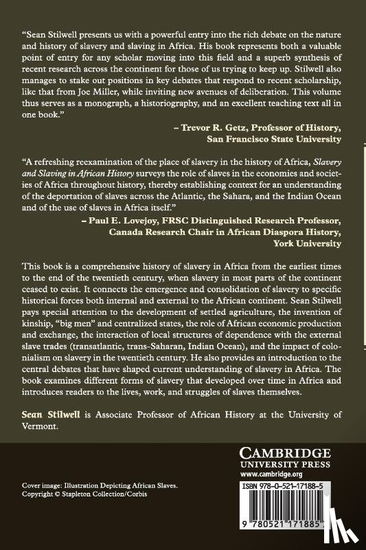 Stilwell, Sean (University of Vermont) - Slavery and Slaving in African History