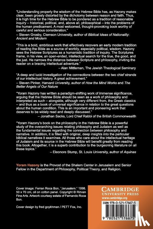 Hazony, Yoram - The Philosophy of Hebrew Scripture