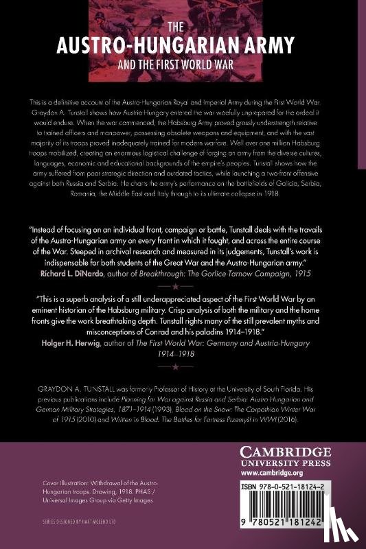 Tunstall, Graydon A. (University of South Florida) - The Austro-Hungarian Army and the First World War