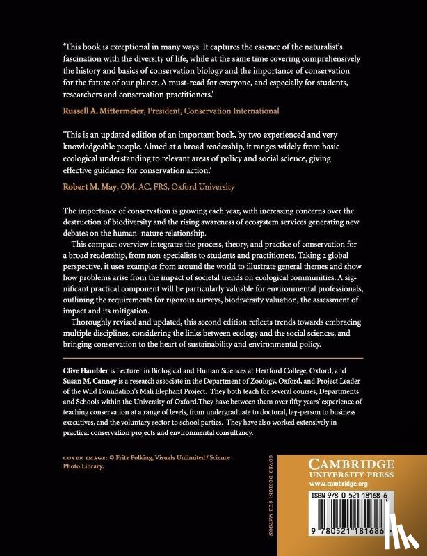 Hambler, Clive (University of Oxford), Canney, Susan M. (University of Oxford) - Conservation