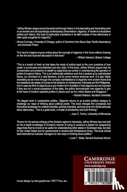 Winters, Jeffrey A. (Northwestern University - Oligarchy