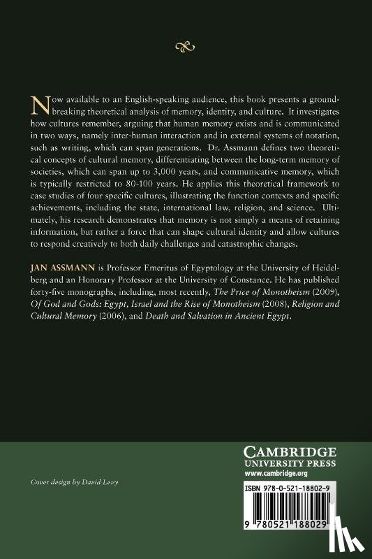 Assmann, Jan (Universitat Konstanz - Cultural Memory and Early Civilization