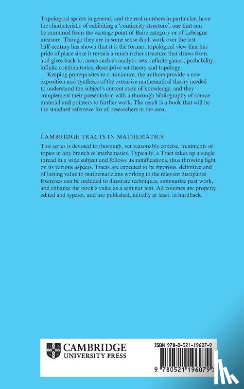 Bingham, N. H. (Imperial College London), Ostaszewski, Adam J. (London School of Economics and Political Science) - Category and Measure