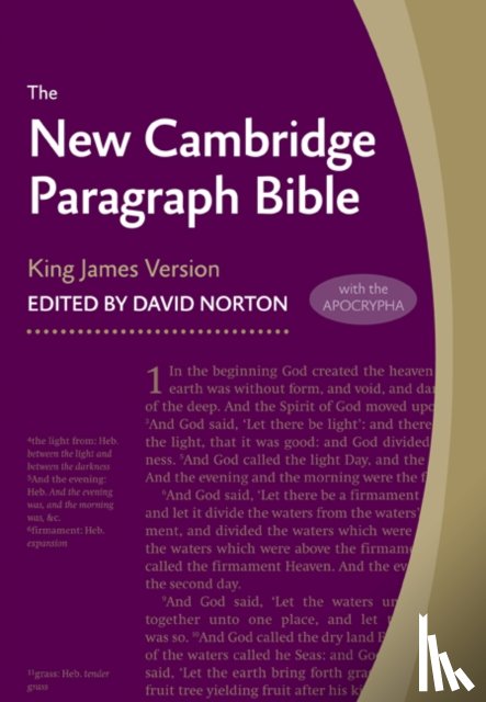 Baker Publishing Group - New Cambridge Paragraph Bible with Apocrypha, Black Calfskin Leather, KJ595:TA Black Calfskin