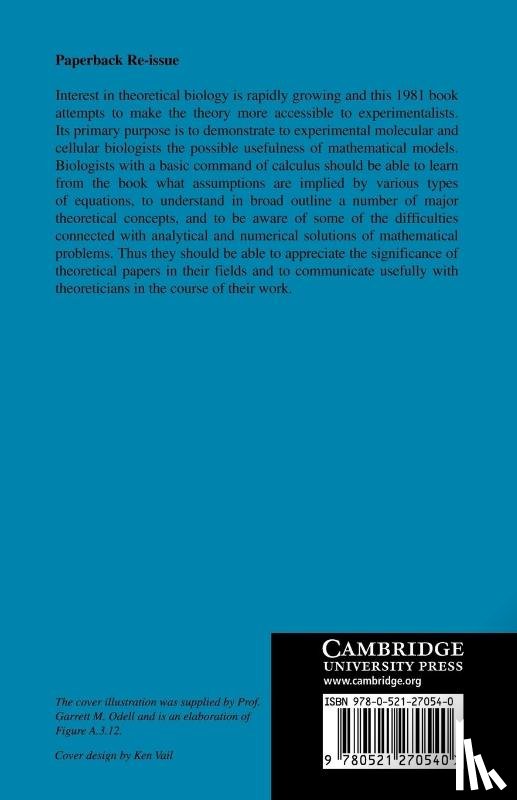  - Mathematical Models in Molecular Cellular Biology