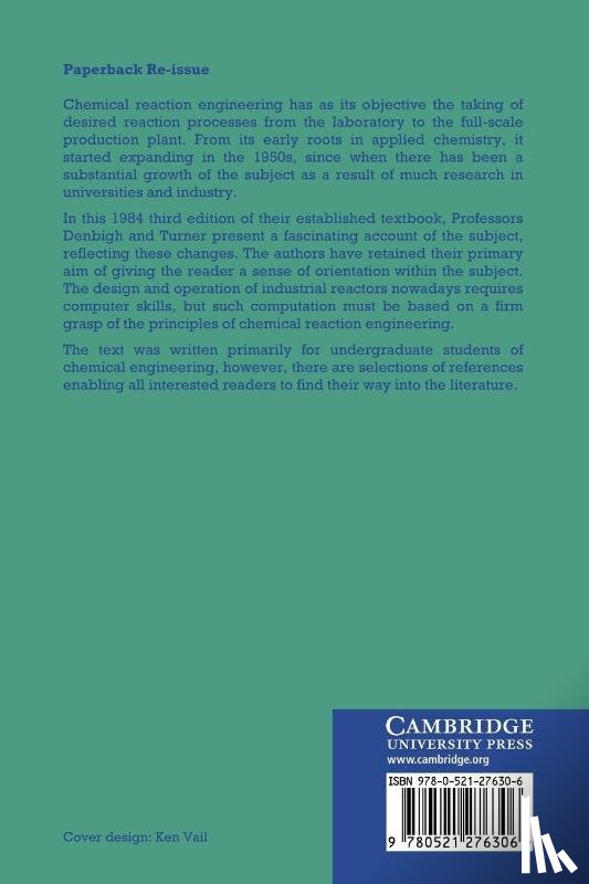 Denbigh, K. G., Turner, J. C. R. - Chemical Reactor Theory